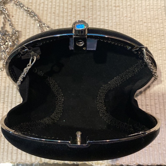 Cute 5” Black Satin Evening Purse - Picture 6 of 7